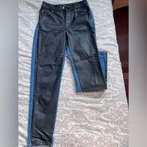Adika Half Leather Jeans size 0
